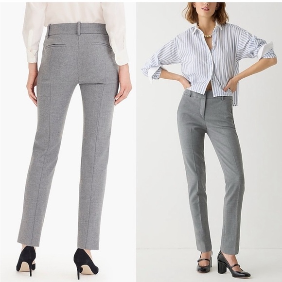 J. Crew Cameron Four Season Stretch Slim Trouser Dress Pants Career Gray - Picture 15 of 15